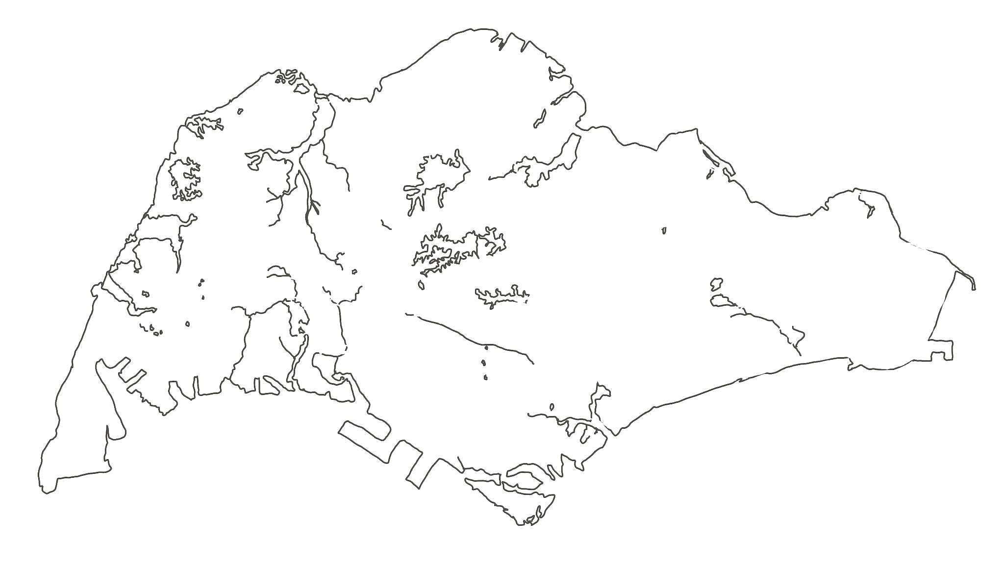 Map of Singapore showing the SG Observed studies