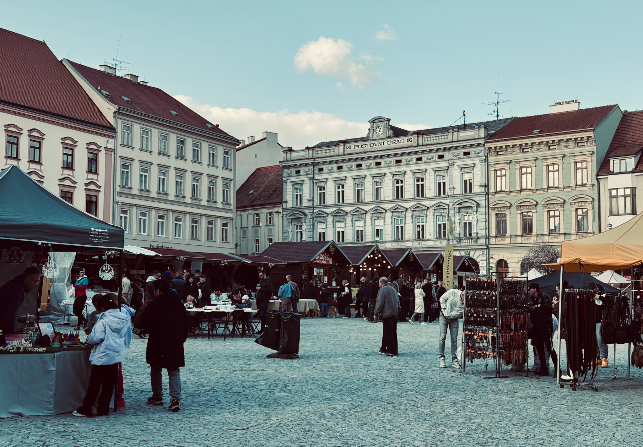 The Easter market stalls filling the town square
